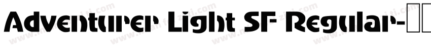 Adventurer Light SF Regular字体转换